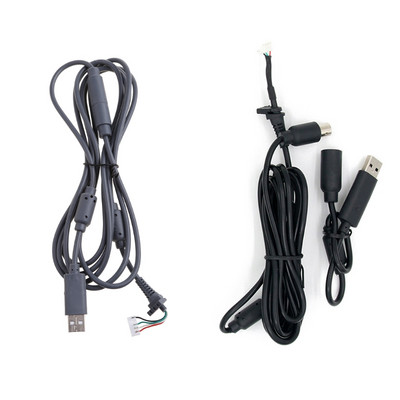Szürke fekete 4 tűs vezetékes vezérlő interfész kábel USB leválasztó kábel XBOX 360 vezetékes vezérlőtartozékokhoz