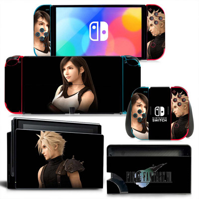 Samolepka Final Fantasy New Switch Skin NS Switch OLED nálepky skiny pre konzolu Switch a ovládač Joy-Con, vinylová nálepka