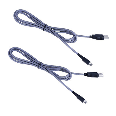 2 viename sinchronizavimo duomenų įkrovimas USB maitinimo kabelio laidinis laidinis įkroviklis, skirtas Nintendo NDSI NAUJAS 3DSXL 2DSLL 3DS
