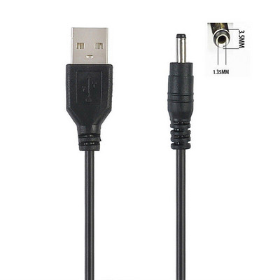 USB порт към 2.5 3.5 4.0 5.5 mm 5V барел жак Конектор за захранващ кабел