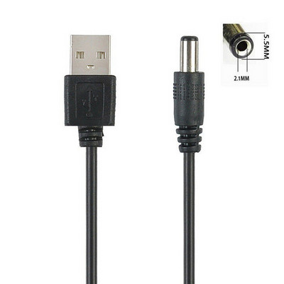 USB порт към 2.5 3.5 4.0 5.5 mm 5V барел жак Конектор за захранващ кабел