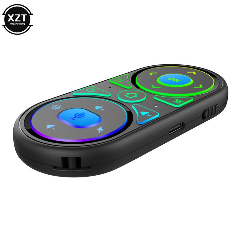 G11 Air Mouse univerzális távirányító Google Smart Voice Control 2.4G Giroszkóp RGB háttérvilágítással X96 H96 MAX A95X F3 TV Box mini