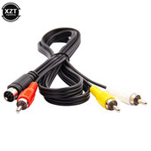 1.8M retro-bitni AV RCA audio video kabel za Sega Genesis 2 3 II III priključni kabel 3RCA na 9 pinski poniklani utikač kabel za igre