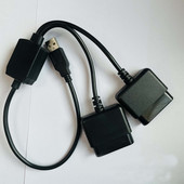 Μετατροπέας προσαρμογέα 2 σε 1 χωρίς πρόγραμμα οδήγησης για Sony PS1 / PS2 Gamepad σε PS3 PC USB Controller παιχνιδιών