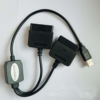 Μετατροπέας προσαρμογέα 2 σε 1 χωρίς πρόγραμμα οδήγησης για Sony PS1 / PS2 Gamepad σε PS3 PC USB Controller παιχνιδιών