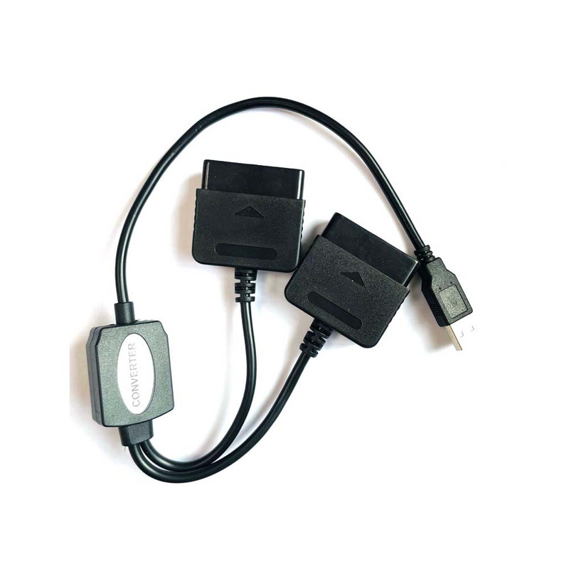Μετατροπέας προσαρμογέα 2 σε 1 χωρίς πρόγραμμα οδήγησης για Sony PS1 / PS2 Gamepad σε PS3 PC USB Controller παιχνιδιών