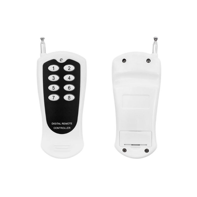 Ασύρματα τηλεχειριστήρια 433 MHz Πομπός ραδιοσυχνοτήτων 8 κουμπιά & 12 κουμπιά 1000 μέτρα απόστασης εργασίας με δέκτη ρελέ 433 MHz KTNNKG