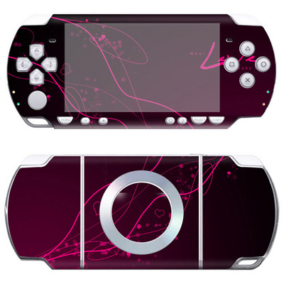 Autocolant de piele cu design elegant de vinil pentru consola de jocuri Sony PSP 2000