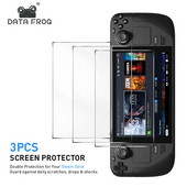 DATA FROG 3 Pack Premium ekrāna aizsargs tvaika klājam 7 collu pretskrāpējumiem 9H rūdīta stikla plēve tvaika klāja kontrolierim