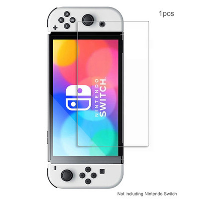 9H grūdinto stiklo ekrano apsauga, skirta Nintendo Switch OLED kieta apsauginė plėvelė, skirta Switch OLED žaidimų konsolės priedams