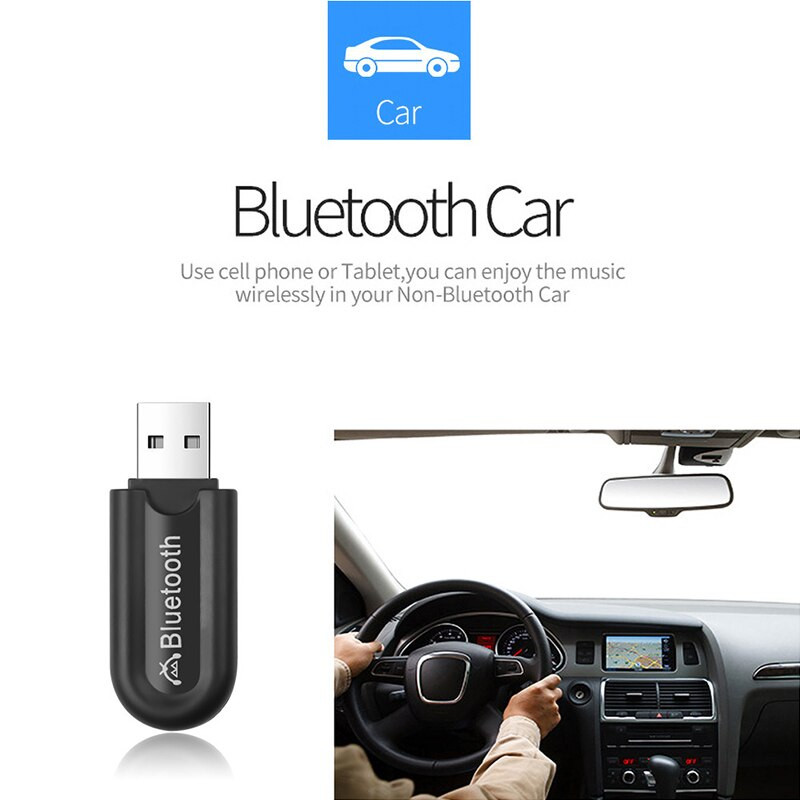 Bluetooth 5.0 audio prijemnik s dvostrukim izlazom, USB bežični glazbeni prijemnik za automobil, pomoćni adapter