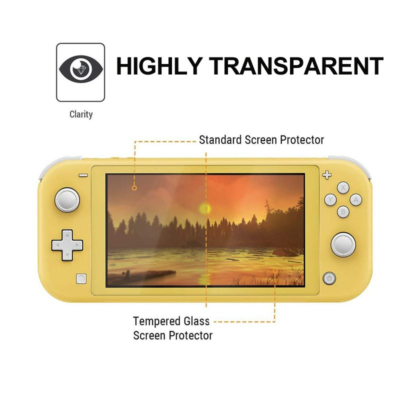 Grūdintas Nintend Switch Lite NS Glass Ultra Clear Full HD ekrano apsauginė plėvelė paviršiaus apsauga konsolės apsauginė dangtelis