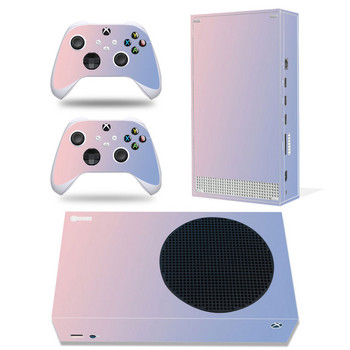 GAMEGENIXX Skin Sticker Pink Nebula Protective Decal Cover Пълен комплект за конзола Xbox Series S и 2 контролера