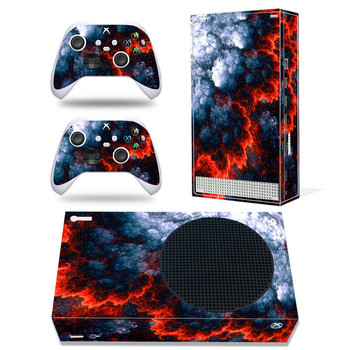 GAMEGENIXX Skin Sticker Pink Nebula Protective Decal Cover Пълен комплект за конзола Xbox Series S и 2 контролера