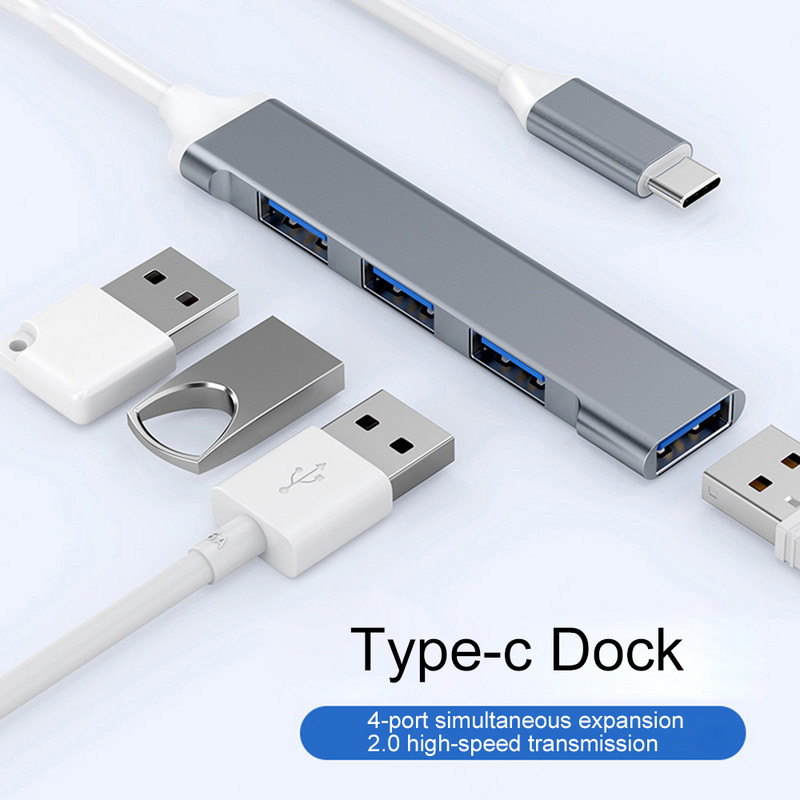USB C HUB 3.0 Type C 3.1 4 Port Multi Splitter Adapter OTG za Xiaomi Lenovo Macbook Pro 13 15 Air Pro PC Računalna oprema