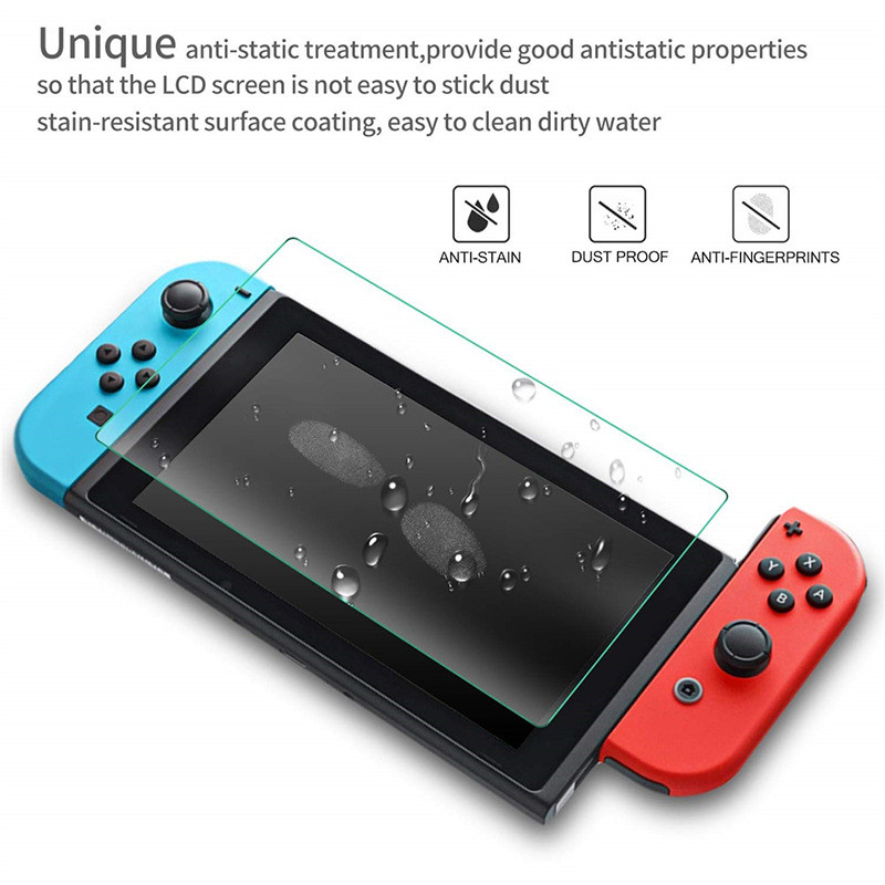 1 pakuotės apsauginis stiklas, skirtas Nintend Switch grūdinto stiklo ekrano plėvelei, skirtas Nintendos Switch NS stiklo priedams