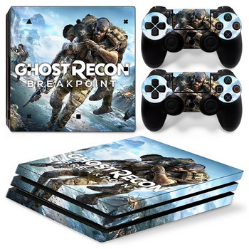 За конзола PS4 Pro Console и 2 контролера Стикер за кожата PS4 Modern War Защитен винилов капак Пълен комплект