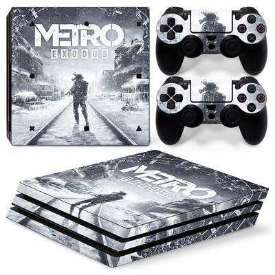 PS4 Pro konzolhoz és 2 vezérlőhöz Skin Matrica PS4 Modern War Protective Vinyl Wrap Cover teljes készlet