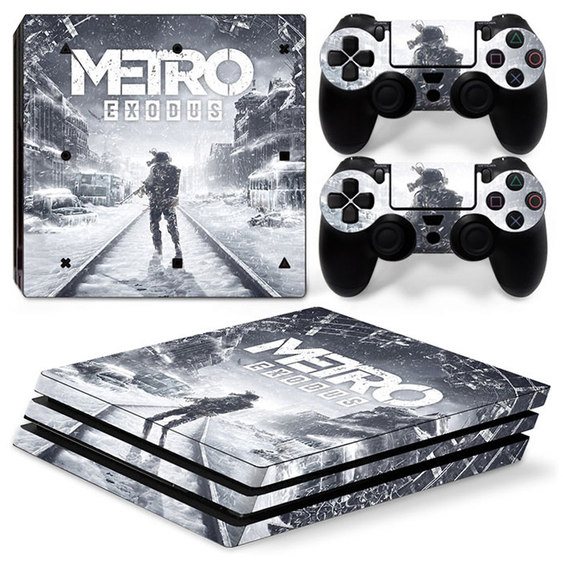 PS4 Pro konzolhoz és 2 vezérlőhöz Skin Matrica PS4 Modern War Protective Vinyl Wrap Cover teljes készlet