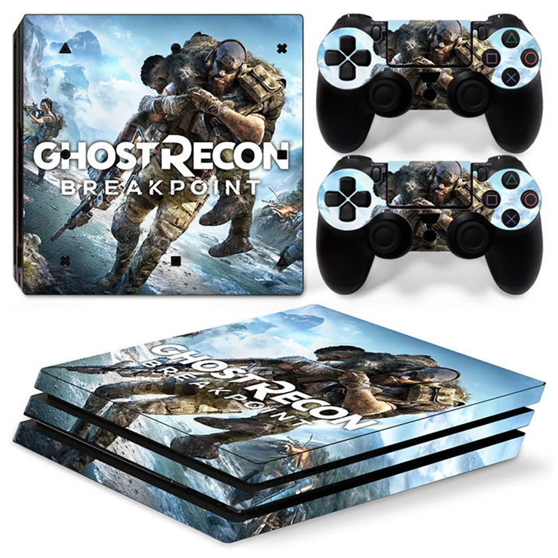 PS4 Pro konzolhoz és 2 vezérlőhöz Skin Matrica PS4 Modern War Protective Vinyl Wrap Cover teljes készlet