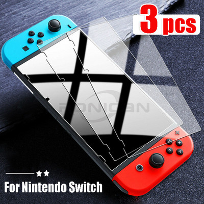 3 csomag Nintendo Switch NS edzett üveg képernyővédő fóliához 9H keménységű üveg Nintendos Switch Lite Nintend képernyőfóliához