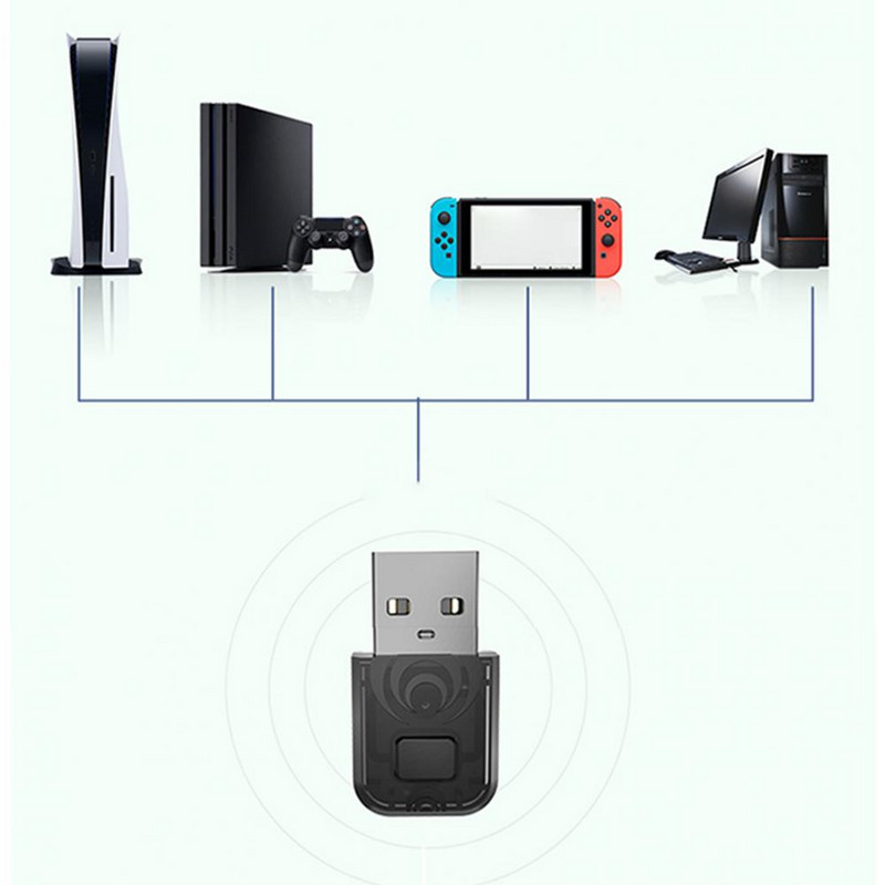 Emițător Bluetooth Wireless 10m Adaptor emițător fără bariere Accesorii pentru transceiver ușor pentru PS5/PS4/Switch/PC Universal