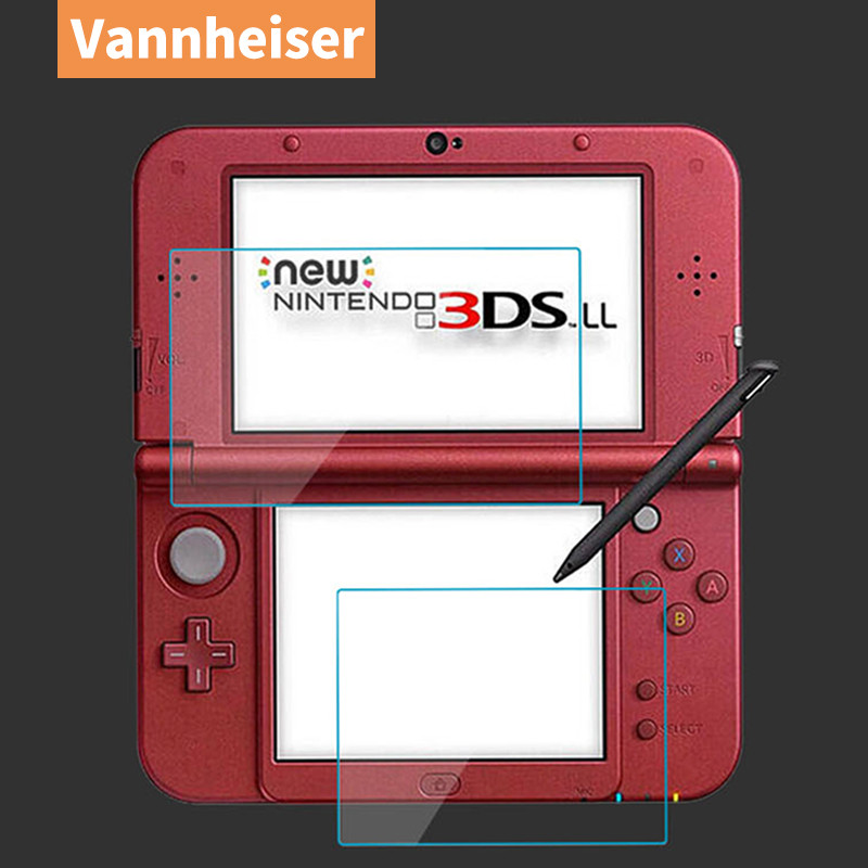 Nintendo New 3DS XL LL Gornji zaštitnik zaslona 9H HD kaljeno staklo + dno PET Full Clear Cover Zaštitna folija za 3DS XL/LL
