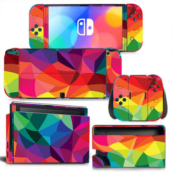 GAMEGENIXX Switch Oled Skin Αυτοκόλλητο Γκράφιτι Προστατευτικό κάλυμμα περιτυλίγματος βινυλίου Πλήρες σετ για κονσόλα Nintendo Switch Oled