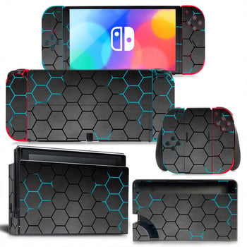 GAMEGENIXX Switch Oled Skin Αυτοκόλλητο Γκράφιτι Προστατευτικό κάλυμμα περιτυλίγματος βινυλίου Πλήρες σετ για κονσόλα Nintendo Switch Oled