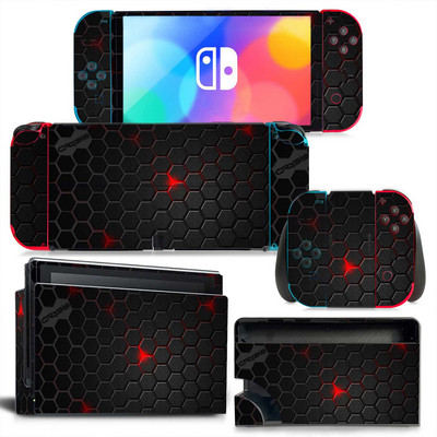 GAMEGENIXX Switch Oled Skin Αυτοκόλλητο Γκράφιτι Προστατευτικό κάλυμμα περιτυλίγματος βινυλίου Πλήρες σετ για κονσόλα Nintendo Switch Oled