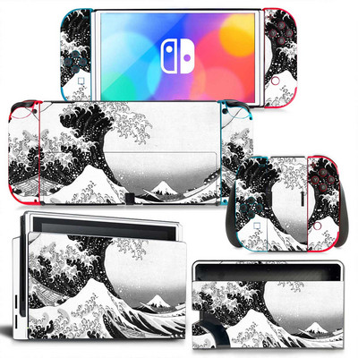 GAMEGENIXX Switch Oled Skin Αυτοκόλλητο Γκράφιτι Προστατευτικό κάλυμμα περιτυλίγματος βινυλίου Πλήρες σετ για κονσόλα Nintendo Switch Oled