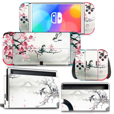 GAMEGENIXX Switch Oled Skin Αυτοκόλλητο Γκράφιτι Προστατευτικό κάλυμμα περιτυλίγματος βινυλίου Πλήρες σετ για κονσόλα Nintendo Switch Oled
