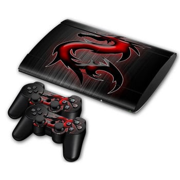 Αυτοκόλλητο για PS3 Super slim 4000 Skins περιτύλιγμα χαλκομανιών για PS3 Super slim 4000