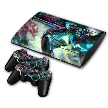 Αυτοκόλλητο για PS3 Super slim 4000 Skins περιτύλιγμα χαλκομανιών για PS3 Super slim 4000