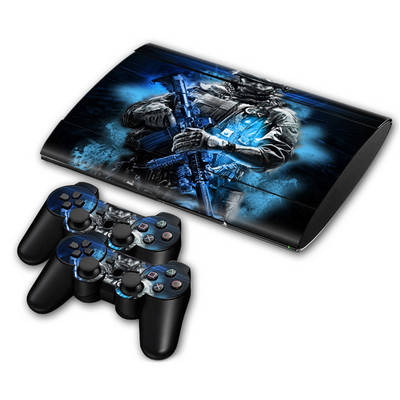 Αυτοκόλλητο για PS3 Super slim 4000 Skins περιτύλιγμα χαλκομανιών για PS3 Super slim 4000
