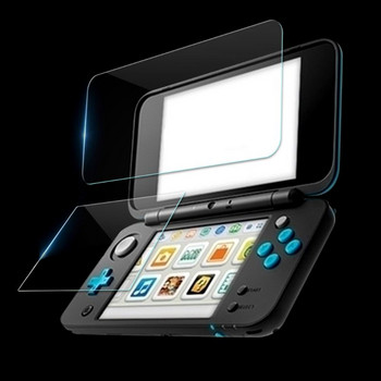 6 in1 закалено стъкло, прозрачно защитно фолио, предпазно покритие за повърхност за Nintendo New 2DS XL 2DS LL LCD протектор за екран Skin 2ds