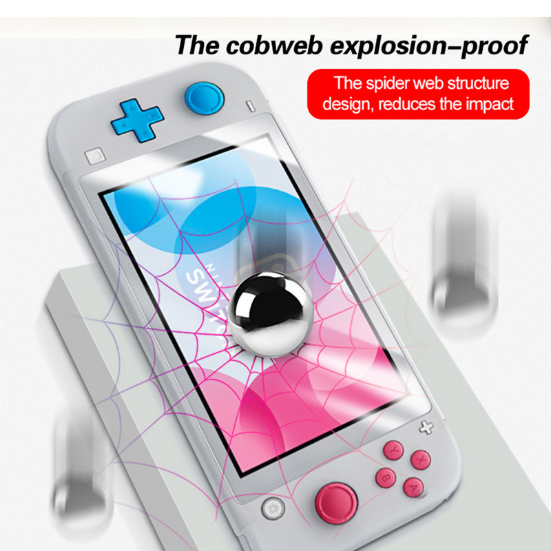 6 in1 rūdīta stikla caurspīdīga aizsargplēves virsmas aizsargpārklājs priekš Nintendo New 2DS XL 2DS LL LCD ekrāna aizsargs, āda 2ds