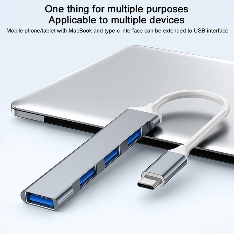 USB C HUB 3.0 Type C 3.1 4 Port Multi Splitter Adapter OTG Xiaomi Lenovo Macbook Pro 13 15 Air Pro PC számítógép-tartozékok