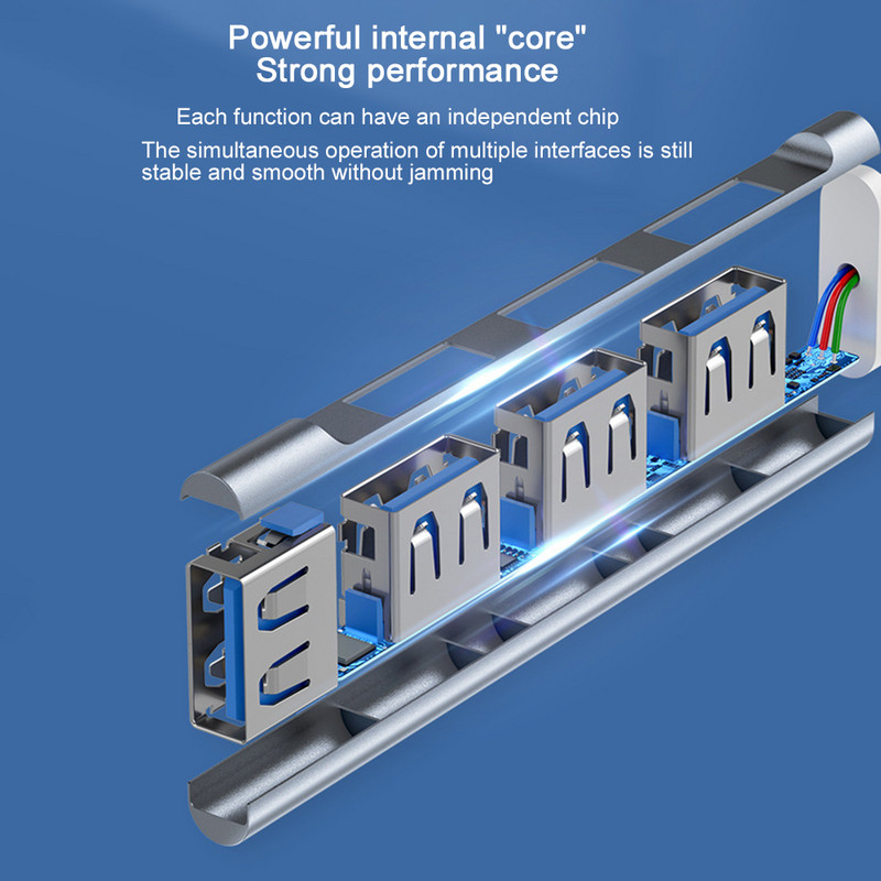 USB C HUB 3.0 Type C 3.1 4 Port Multi Splitter Adapter OTG Xiaomi Lenovo Macbook Pro 13 15 Air Pro PC számítógép-tartozékok