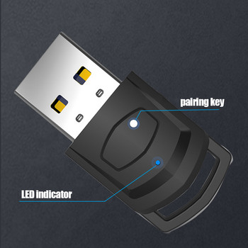 Δέκτης ασύρματου προσαρμογέα ακουστικών για Nintendo Switch PS5 PS4 Αξεσουάρ PC Συμβατός με Bluetooth Πομπός ήχου USB