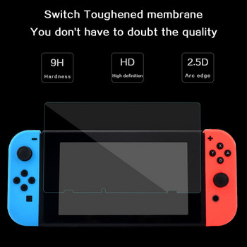 Ново закалено стъкло, съвместимо с Nintendo Switch Screen HD протекторно фолио за Switch Oled протектори против надраскване 9H защитно фолио