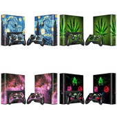 Vinyl Skin Sticker Protector Microsoft Xbox 360 E konzolhoz és 2 kontroller skin matrica