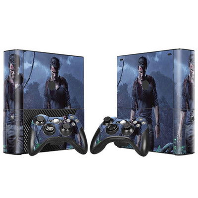 Vinyl Skin Sticker Protector Microsoft Xbox 360 E konzolhoz és 2 kontroller skin matrica