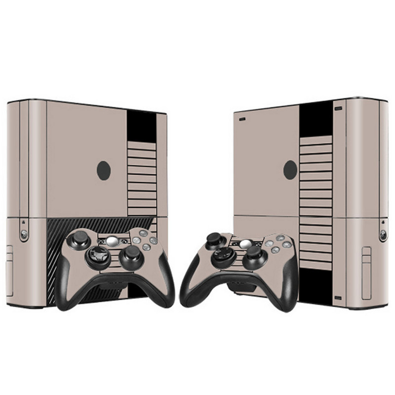 Vinyl Skin Sticker Protector Microsoft Xbox 360 E konzolhoz és 2 kontroller skin matrica