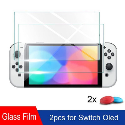 Vrhunska zaštitna folija za Nintendo Switch kompatibilna s kaljenim staklom za Switch Oled Zaštitne folije protiv ogrebotina 9H zaštitna folija