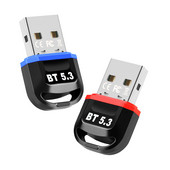 Mini bežični USB adapter Bluetooth-kompatibilan 5.3 USB adapter Prijemnik Odašiljač Podrška Windows 8.1 Win10 Win11