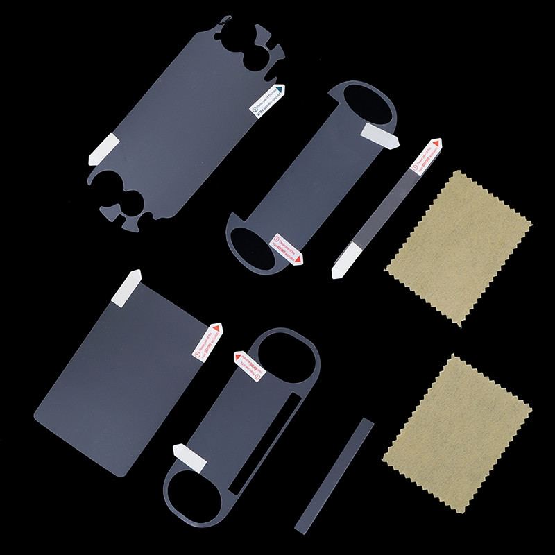 1 vnt. priekinė ir galinė ekrano apsauginė plėvelė, skirta PS Vita PSV1000/2000 HD - skaidri