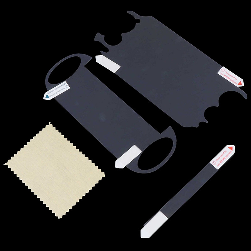 1 vnt. priekinė ir galinė ekrano apsauginė plėvelė, skirta PS Vita PSV1000/2000 HD - skaidri