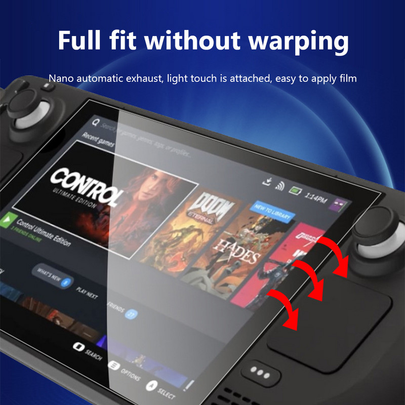 Zaštita zaslona kompatibilna sa Steam Deck 2022 Zaštitno staklo od kaljenog stakla za Steam Deck Zaštita zaslona zagasiti lak