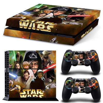 StarWars Printing Game Console Vinyl Skin Sticker pentru PlayStation 4 PS4 PS 4 Controller GamePad Decal Cover Film de protecție Para